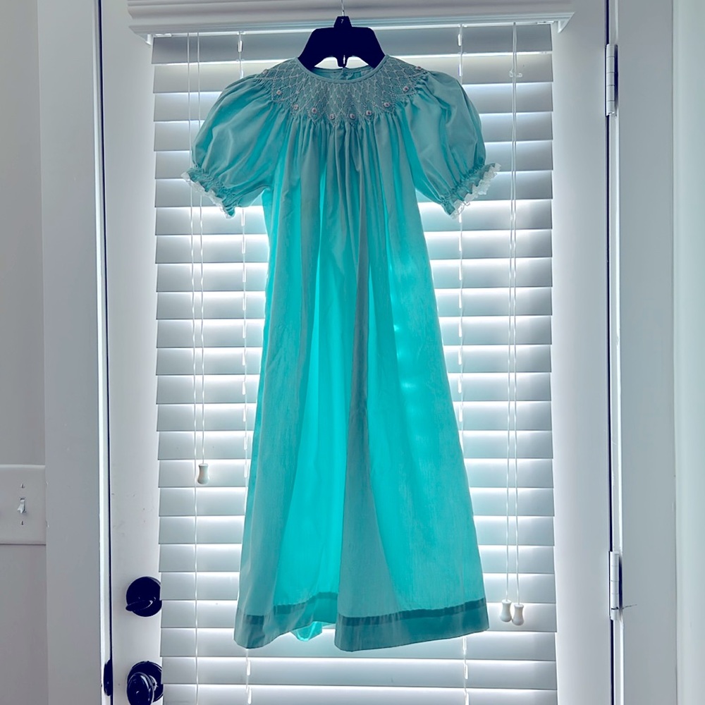 Smocked dress.